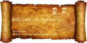 Répási Petra névjegykártya